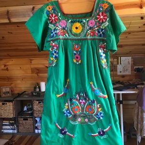 Beautiful Mexican embroidered dress